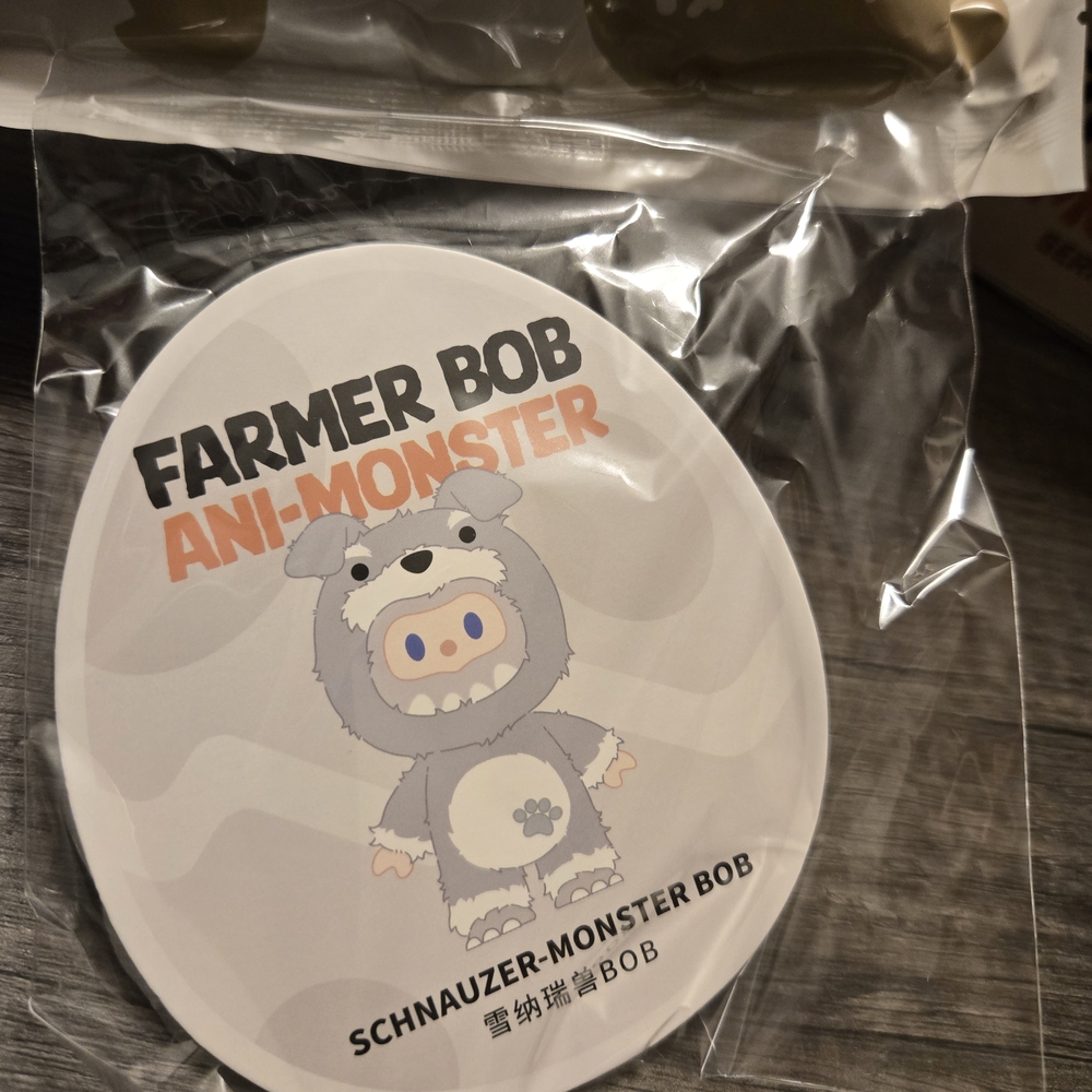 Schnauzer Monster Bob - F.un Farmer Bob Plush Confirmed Box
